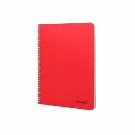 Cuaderno espiral liderpapel cuarto witty tapa dura 80h 75gr rayado nº 46 colores surtidos