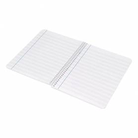 Cuaderno espiral liderpapel cuarto witty tapa dura 80h 75gr rayado montessori 5 mm colores surtidos