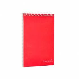 Cuaderno espiral liderpapel bolsillo octavo apaisado witty tapadura 80h 75gr cuadro 4 mm colores surtidos