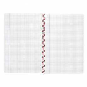 Cuaderno espiral liderpapel folio witty tapa dura 80h 75gr cuadro 4mm con margen color naranja