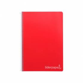 Cuaderno espiral liderpapel folio witty tapa dura 80h 75gr cuadro 3mm con margen colores surtidos