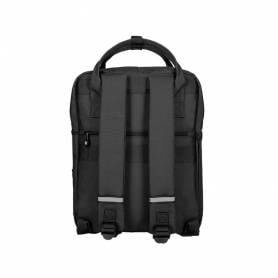 Cartera antartik mochila 2 asas y bolsillos exteriores negro 300x115x390 mm