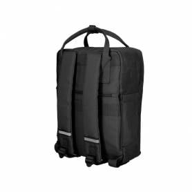 Cartera antartik mochila 2 asas y bolsillos exteriores negro 300x115x390 mm