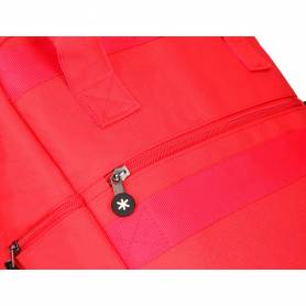 Cartera antartik mochila 2 asas y bolsillos exteriores rojo 300x115x390 mm