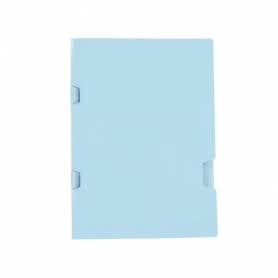 Subcarpeta liderpapel folio azul tres uñeros plastificada 160g/m2