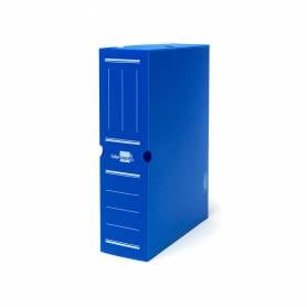 Caja archivo definitivo plastico liderpapel azul 387x275x105 mm