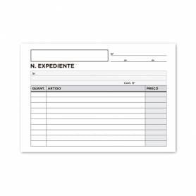 Talonario liderpapel notas de expediente octavo duplo texto en portugues