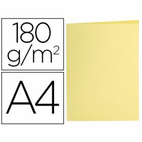 Subcarpeta liderpapel a4 amarillo pastel 180g/m2