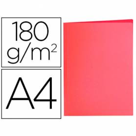 Subcarpeta liderpapel a4 rojo pastel 180g/m2