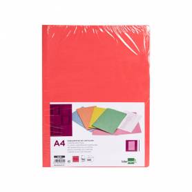 Subcarpeta liderpapel a4 rojo pastel 180g/m2