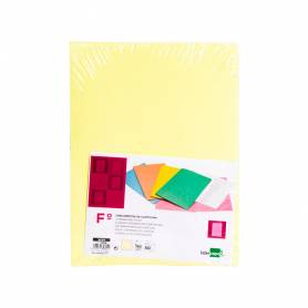 Subcarpeta liderpapel folio amarillo pastel 180g/m2