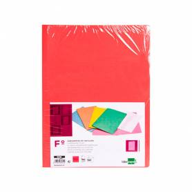 Subcarpeta liderpapel folio rojo pastel 180g/m2