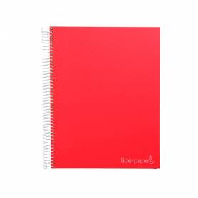 Cuaderno espiral liderpapel a5 micro jolly tapa forrada 140h 75 gr horizontal 5 bandas6 taladros colores surtidos