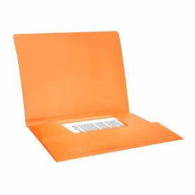 Carpeta liderpapel gomas solapas polipropileno din a4 naranja fluor opaco