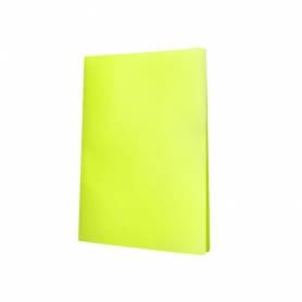 Carpeta liderpapel escaparate 10 fundas polipropileno din a4 amarillo fluor opaco