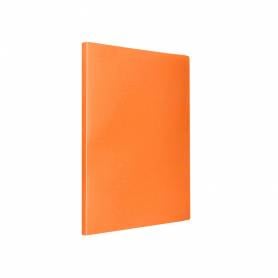 Carpeta liderpapel escaparate 30 fundas polipropileno din a4 naranja fluor opaco