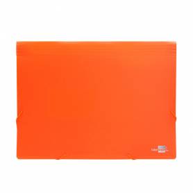 Carpeta liderpapel clasificador fuelle polipropileno din a4 naranja fluor opaco 13 departamentos