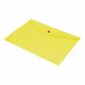 Carpeta liderpapel dossier broche polipropileno din a4 amarillo fluor opaco 50 hojas