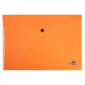 Carpeta liderpapel dossier broche polipropileno din a4 naranja fluor opaco 50 hojas