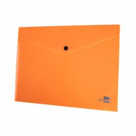 Carpeta liderpapel dossier broche polipropileno din a4 naranja fluor opaco 50 hojas