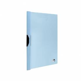 Carpeta liderpapel dossier pinza lateral polipropileno din a4 celeste opaco 30 hojas pinza deslizante