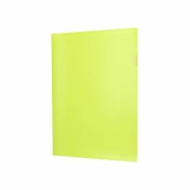 Carpeta liderpapel dossier uñero polipropileno din a4 amarillo fluor opaco 20 hojas