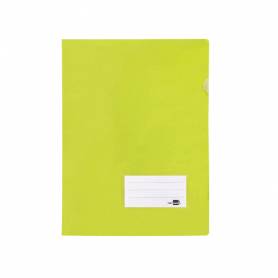 Carpeta liderpapel dossier a4 uñero amarillo fluor opaco