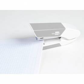 Grapadora liderpapel con regalo de extraegrapas y caja de 1000 grapas 26/6 capacidad 20h color gris