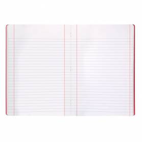 Libreta liderpapel 360 tapa de plastico a5 48 hojas 90g/m2 horizontal con doble margen colores surtidos