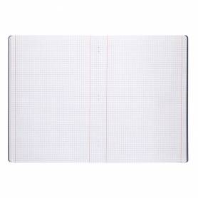 Libreta liderpapel 360 tapa de plastico a4 48 hojas 90g/m2 5mm con doble margen tapa negra