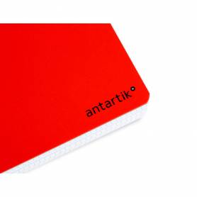 Cuaderno espiral liderpapel a4 antartik tapa dura 80h 90gr cuadro 4mm con margen color rojo