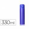 Termo liderpapel acero inoxidable con doble cobertura y sistema de apertura facil con boton 330 ml - 6281AZUL