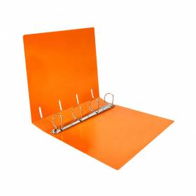 Carpeta liderpapel 4 anillas mixtas 40 mm polipropileno din a4 naranja fluor opaco