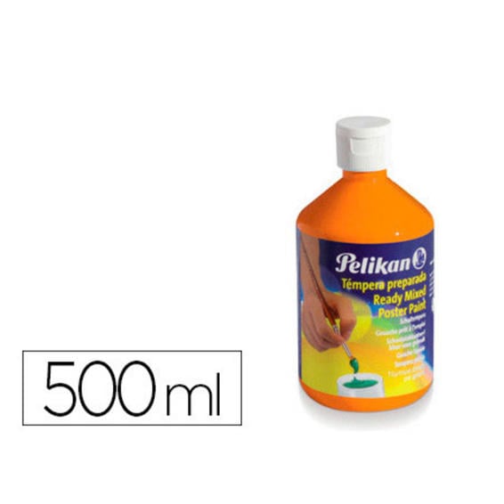 Tempera pelikan escolar 500 ml 742/500ml naranja n. 59b