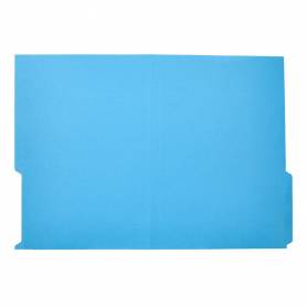 Subcarpeta cartulina liderpapel folio pestaña inferior 240g/m2 azul