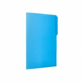 Subcarpeta cartulina liderpapel folio pestaña superior 240g/m2 azul