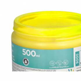 Pintura dedos liderpapel tarrina de 500 ml amarillo