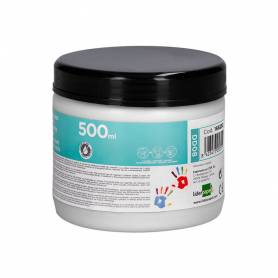 Pintura dedos liderpapel tarrina de 500 ml blanco