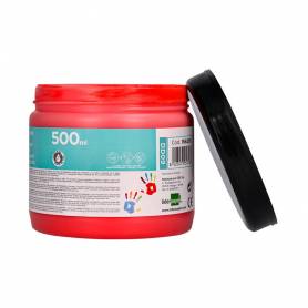 Pintura dedos liderpapel tarrina de 500 ml rojo