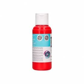 Pintura acrilica liderpapel bote de 80 ml rojo