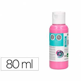 Pintura acrilica liderpapel bote de 80 ml rosa