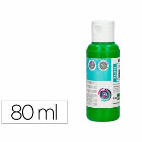 Pintura acrilica liderpapel bote de 80 ml verde