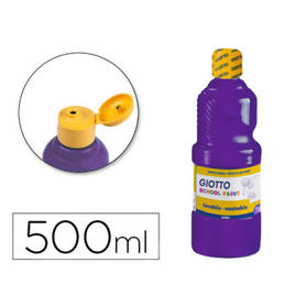 Tempera liquida giotto escolar lavable 500 ml violeta