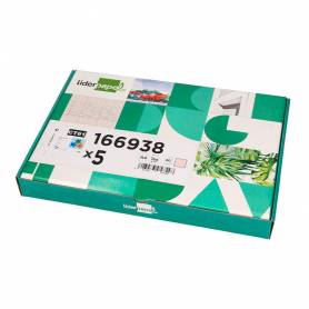 Cartulina liderpapel a4 180g/m2 crema paquete de 25+5 hojas