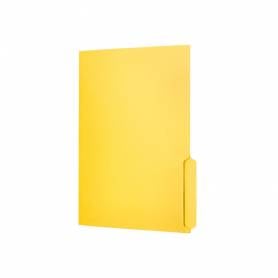 Subcarpeta cartulina liderpapel a4 pestaña inferior 240g/m2 color amarillo