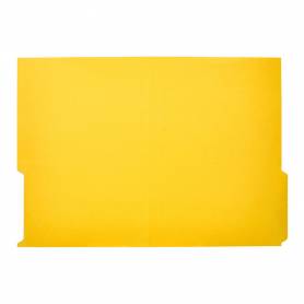 Subcarpeta cartulina liderpapel folio pestaña inferior 240g/m2 color amarillo