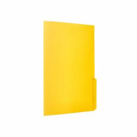 Subcarpeta cartulina liderpapel folio pestaña inferior 240g/m2 color amarillo