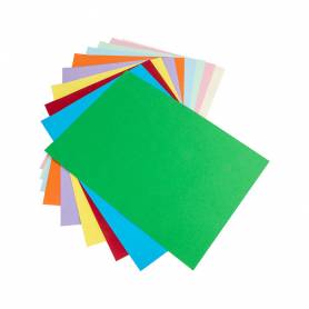 Cartulina liderpapel 50x65 cm 180g/m2 25 colores surtidos paquete de 25 hojas