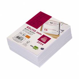 Bloc bufete liderpapel 2024 80x110 mm papel 60 gr texto en catalan