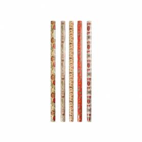 Papel de regalo liderpapel navidad rollo ancho 70 cm longitud 2 mt gramaje 60 gr diseños surtidos